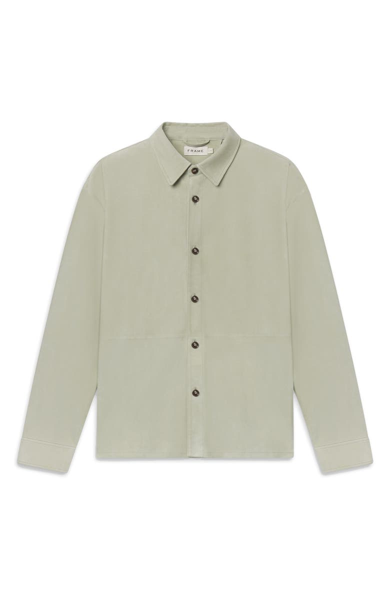 FRAME Suede Button-Up Shirt, Main, color, 