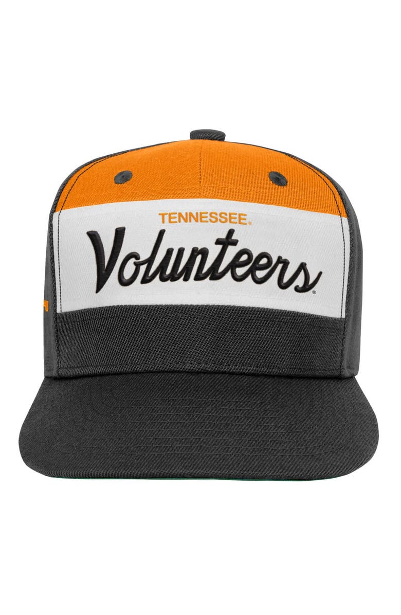 Mitchell & Ness Youth Mitchell & Ness White/Black Tennessee Volunteers Retro Sport Color Block Script Snapback Hat, Alternate, color, 