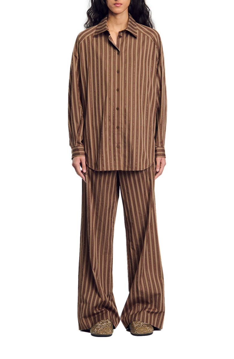 SANDRO Oversized shirt, Alternate, color, 