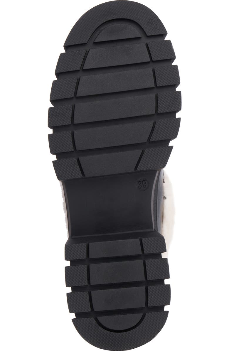 NEW YORK AND COMPANY Seraphina Faux Fur Trim Lug Sole Platform Loafer, Alternate, color,