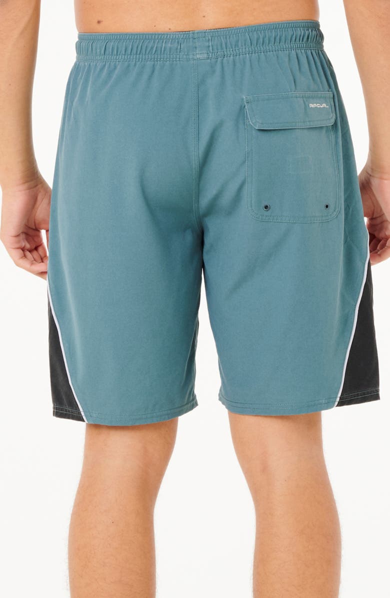 Rip Curl Giant Prawn Volley Swim Trunks, Alternate, color, Bluestone