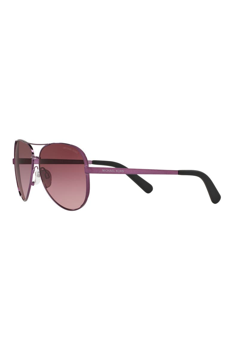 Collection 59mm Aviator Sunglasses, Alternate, color, PLUM/ BURGUNDY GRADIENT