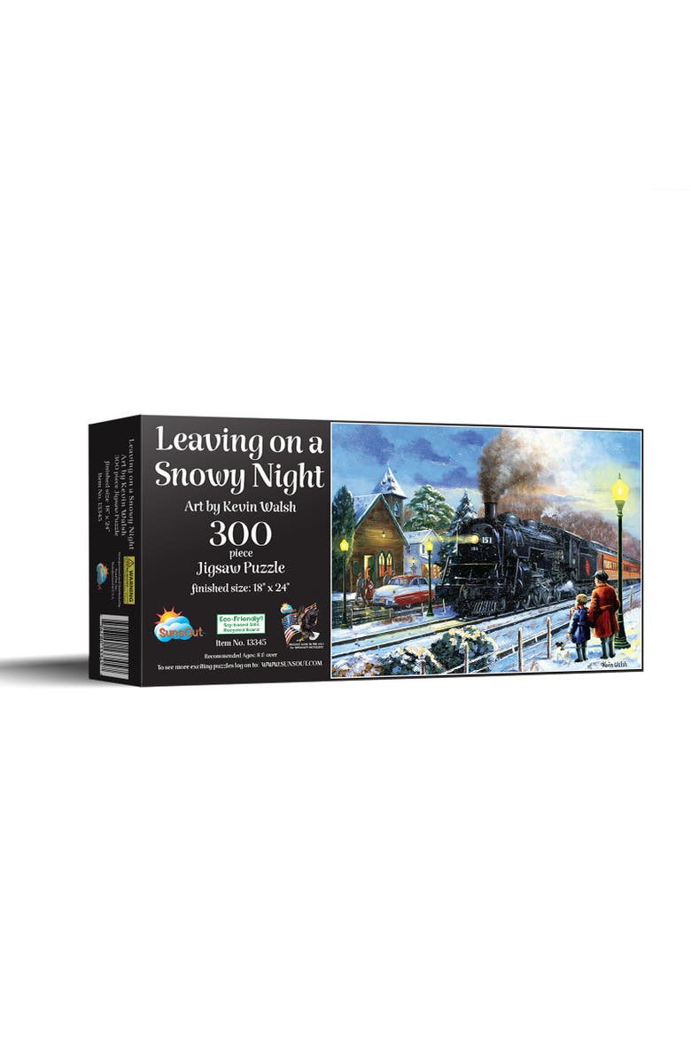 Sunsout Leaving on a Snowy Night 300 piece Jigsaw Puzzle for Adults, Main, color, Multicolor
