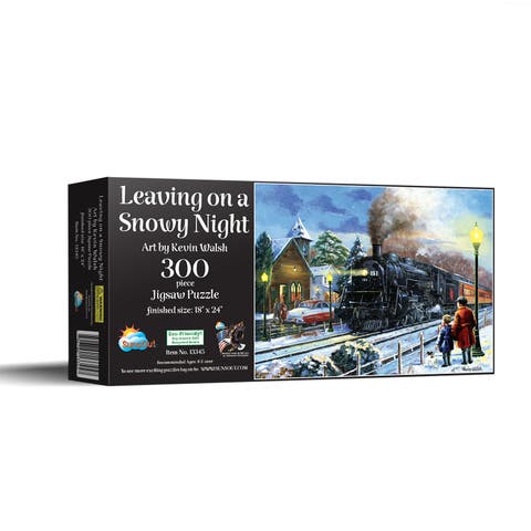 Leaving on a Snowy Night 300 piece Jigsaw Puzzle for Adults