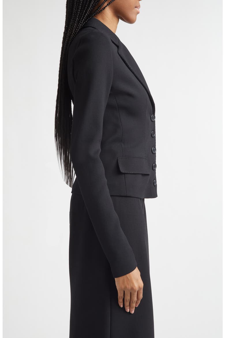 Tailored Stretch Wool Jacket, Alternate, color, NERO