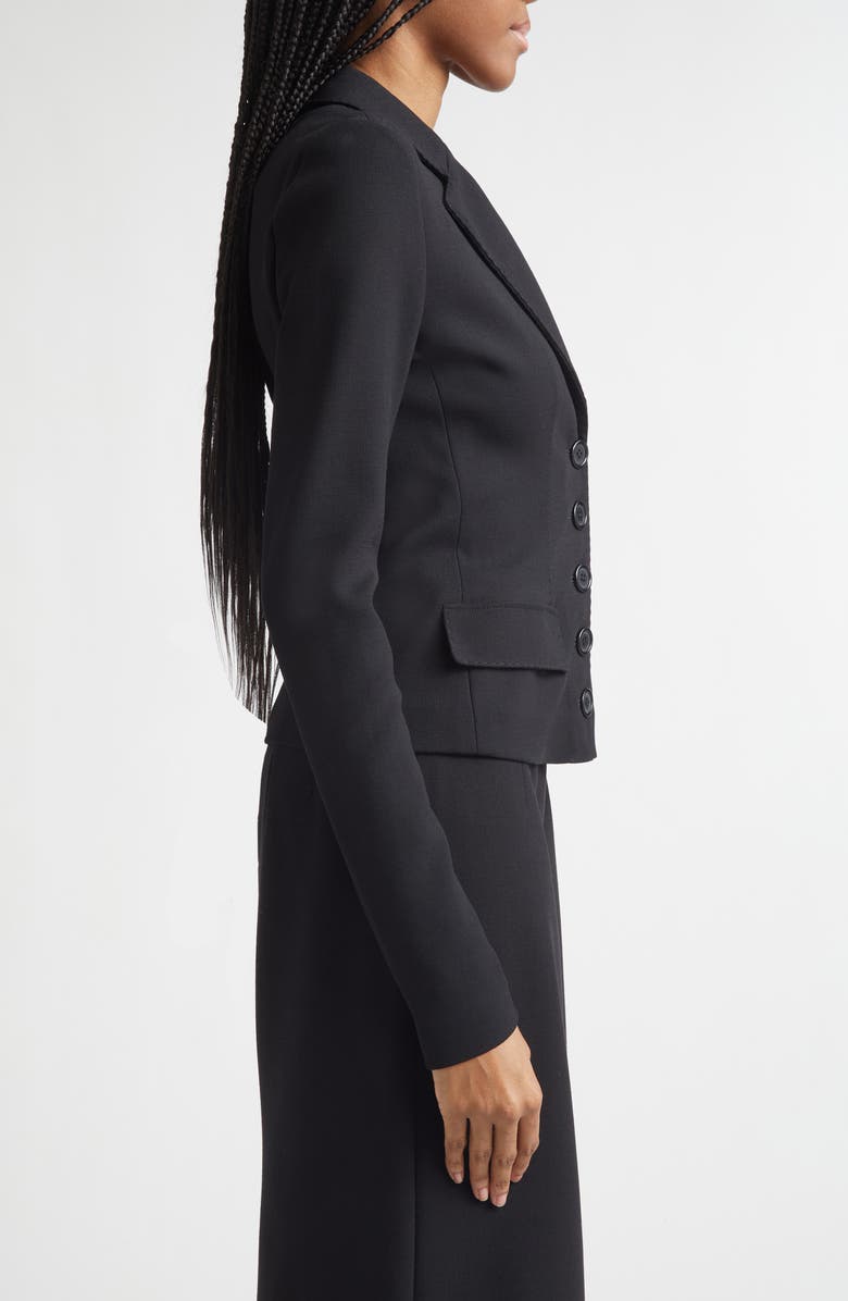 Dolce&Gabbana Tailored Stretch Wool Jacket, Alternate, color, Nero