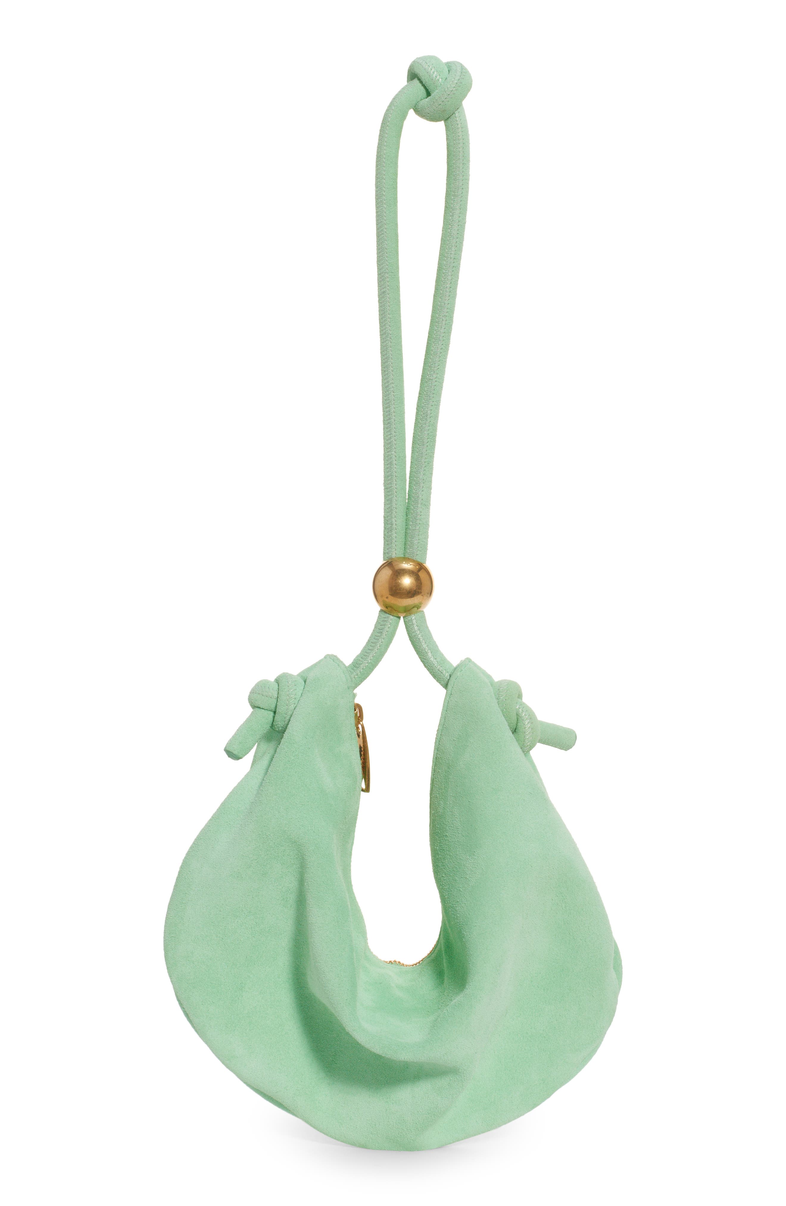 Bottega Veneta Half Moon Suede Top Handle Bag, Main, color, 