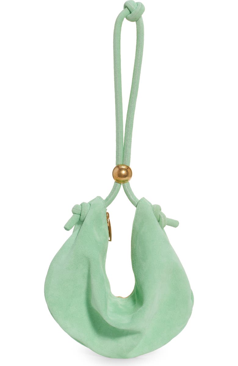 Bottega Veneta Half Moon Suede Top Handle Bag, Main, color,