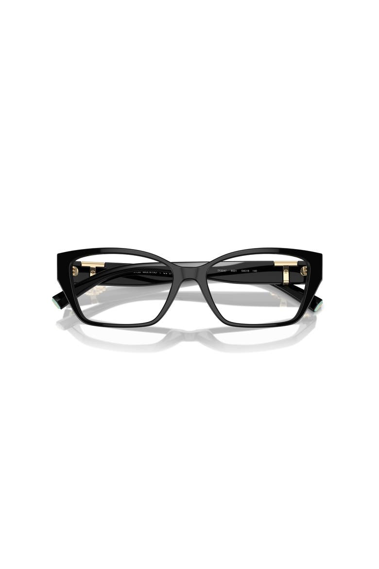 54mm Rectangle optical glasses, Alternate, color, Black