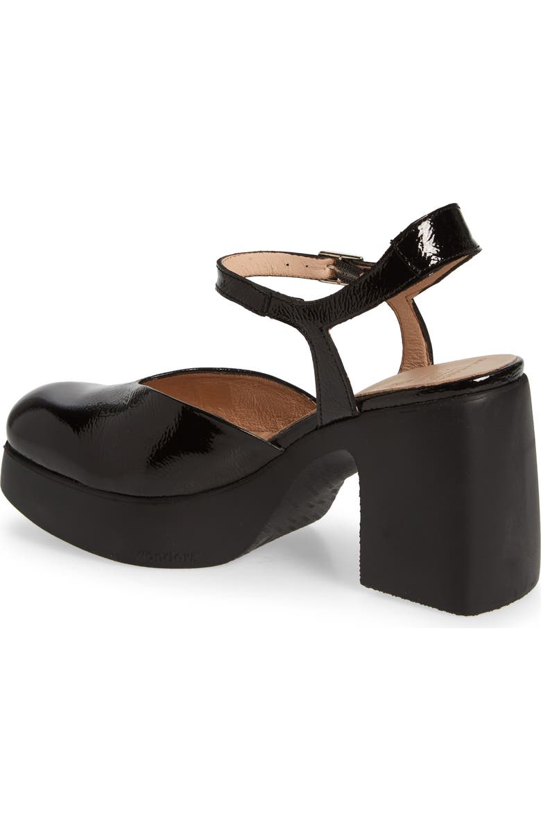Wonders Juana Platform Pump, Alternate, color, Lack Black