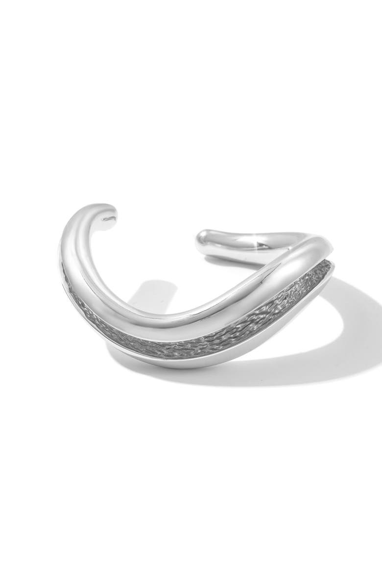 Currents Chunky Cuff Bracelet, Main, color, Silver