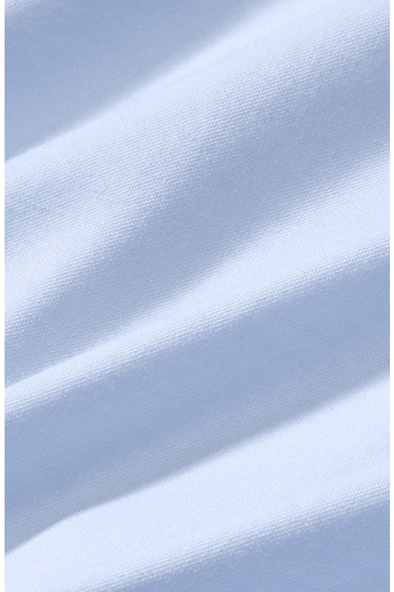 Newport Solid Short Sleeve Knit Cotton Blend Button-Up Shirt, Alternate, color, CLOUD BLUE
