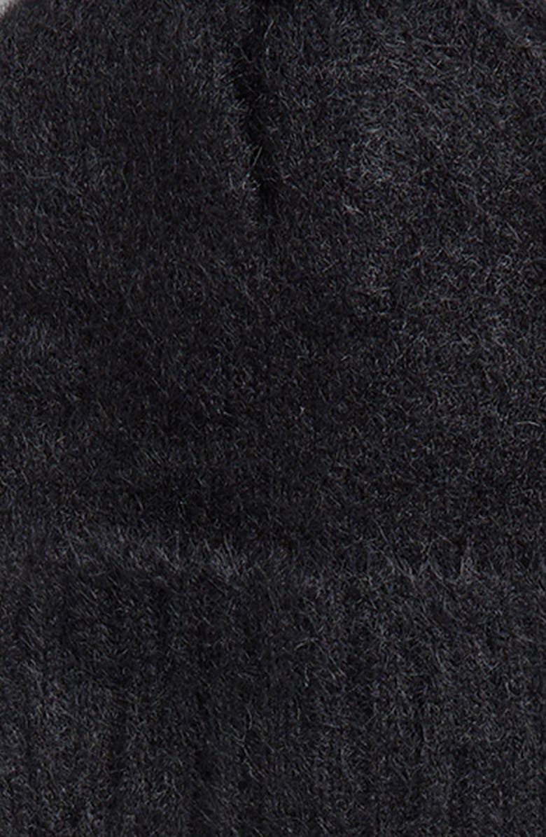 Tasha Pompom Beanie & Scarf Set, Alternate, color, Black