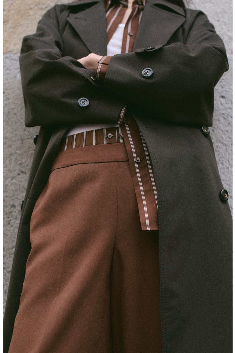 Wide Leg Pants, Alternate, color, BROWN