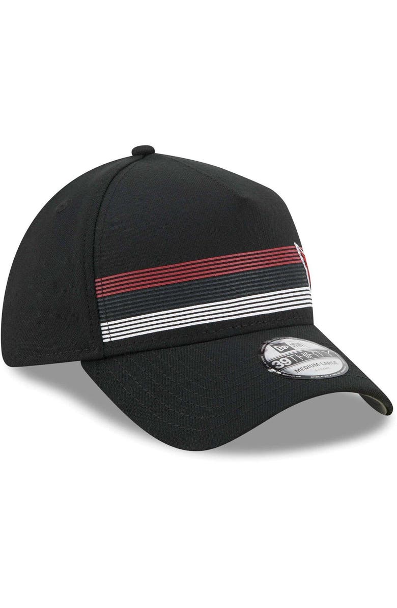 New Era Men's New Era Black Arizona Cardinals Flawless Stripe 39THIRTY Flex Hat, Alternate, color, 