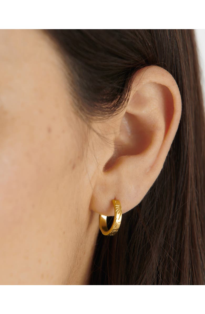 Katie Loxton Luna Waterproof Gold Hoop Earrings, Alternate, color, Gold