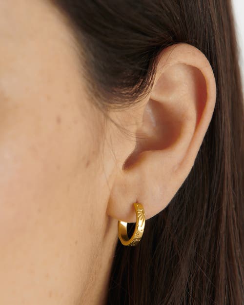 Katie Loxton Luna Waterproof Gold Hoop Earrings In Gold