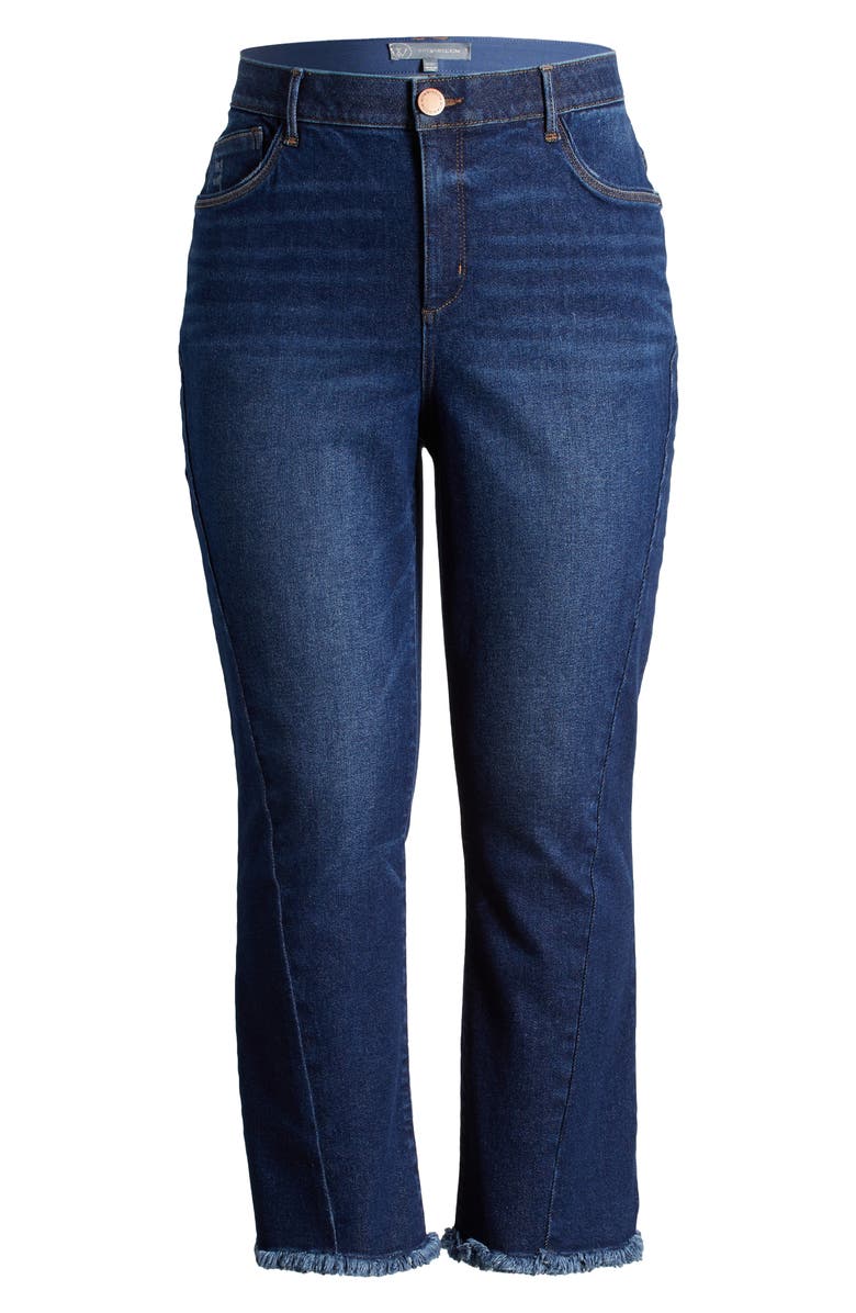 Wit & Wisdom Bennett 'Ab'Solution Skyrise Frayed Ankle Barely Bootcut Jeans, Alternate, color,