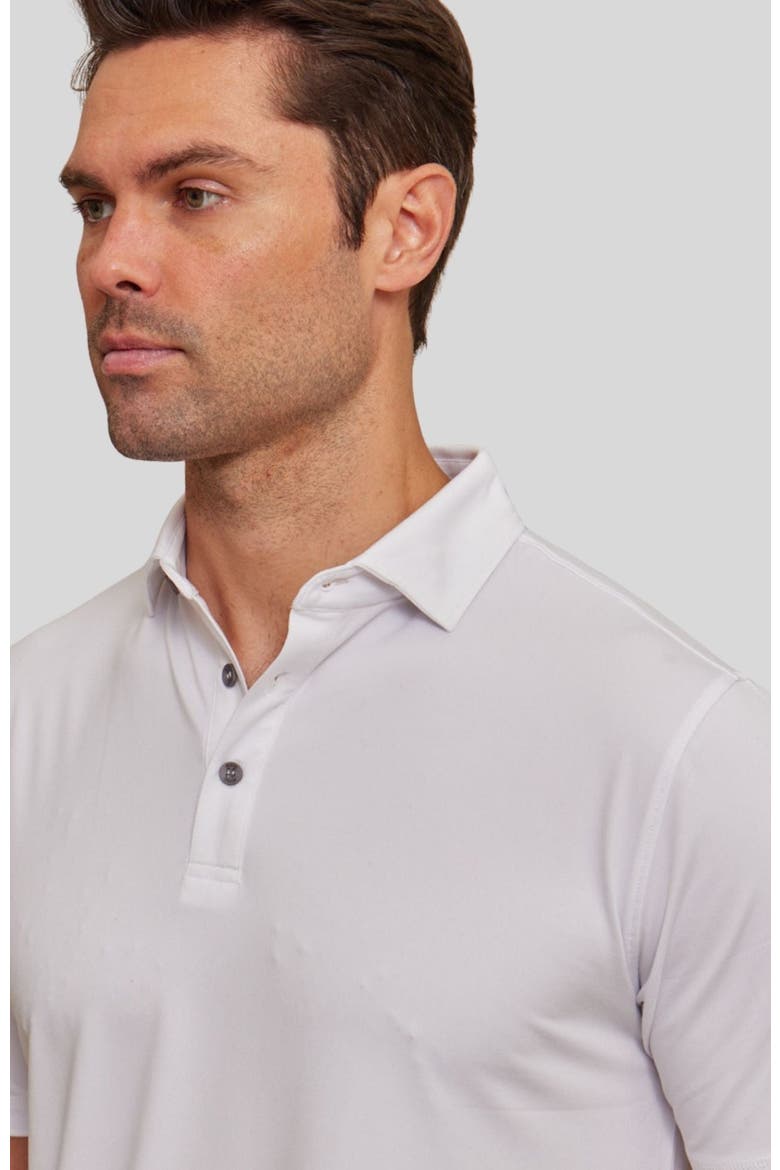 The Voyager Short Sleeve Polo, Alternate, color, White