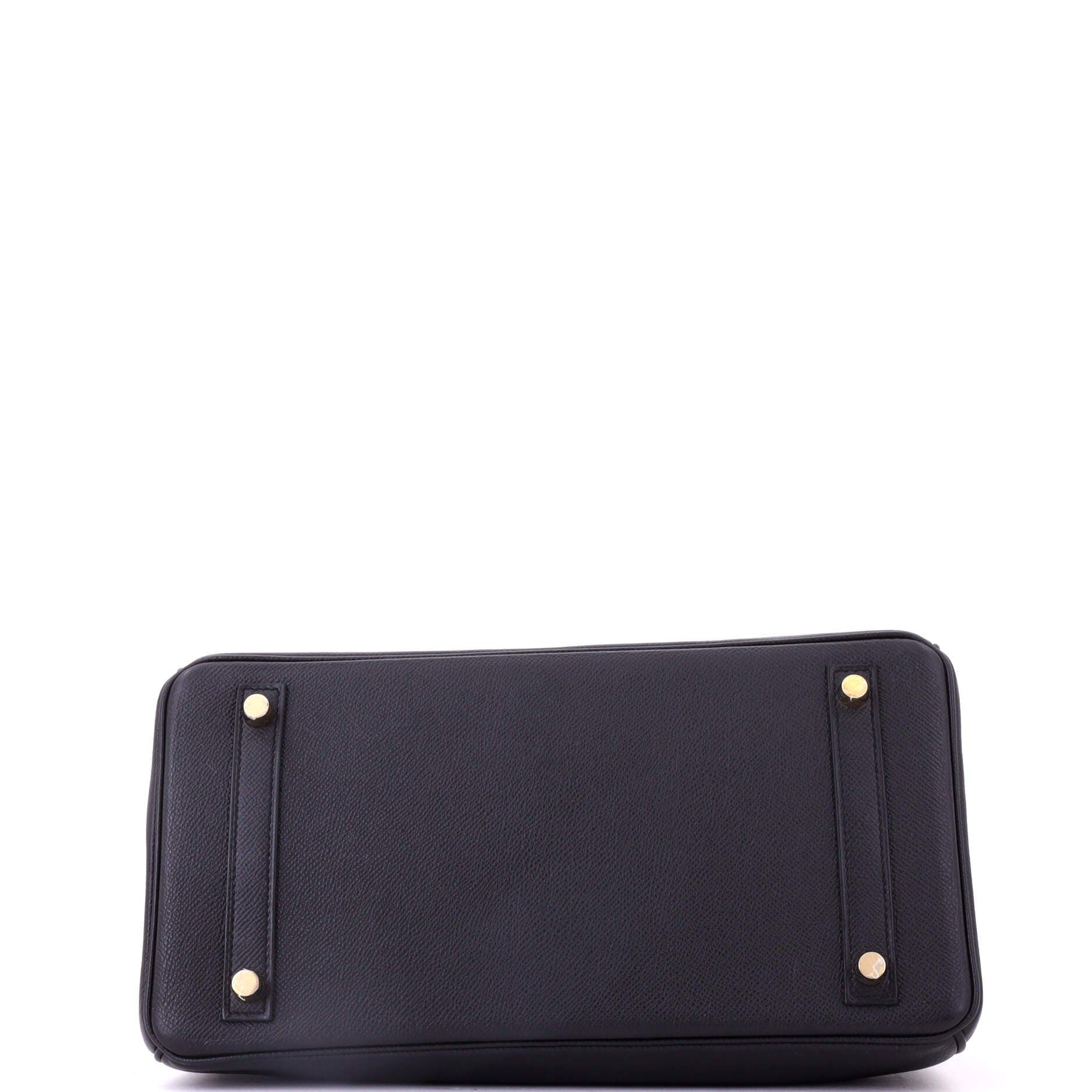 Pre-Owned Hermes Birkin Handbag Black Epsom with Gold Hardware 30, Alternate, color, Noir