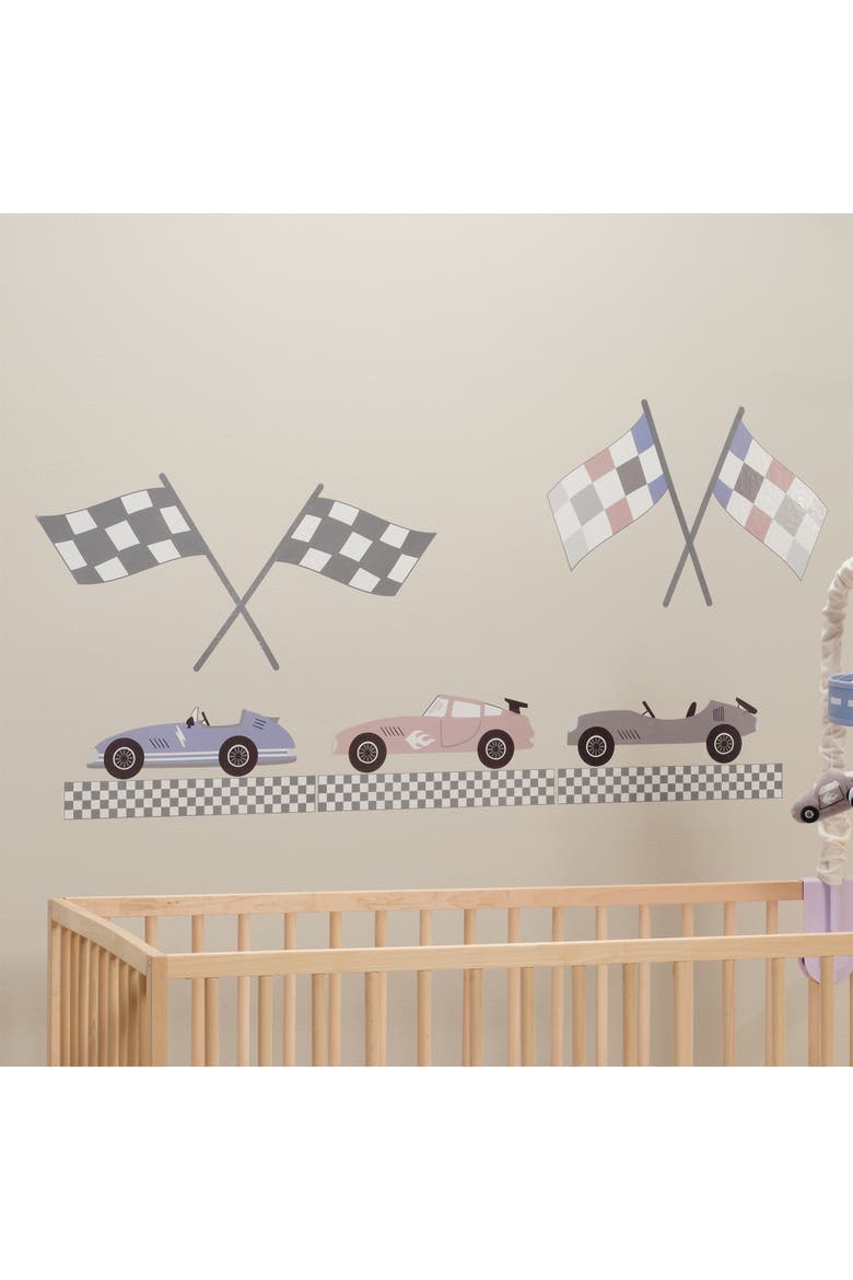 Little Racer Car/Transportation Wall Decals/Stickers, Alternate, color, Gray