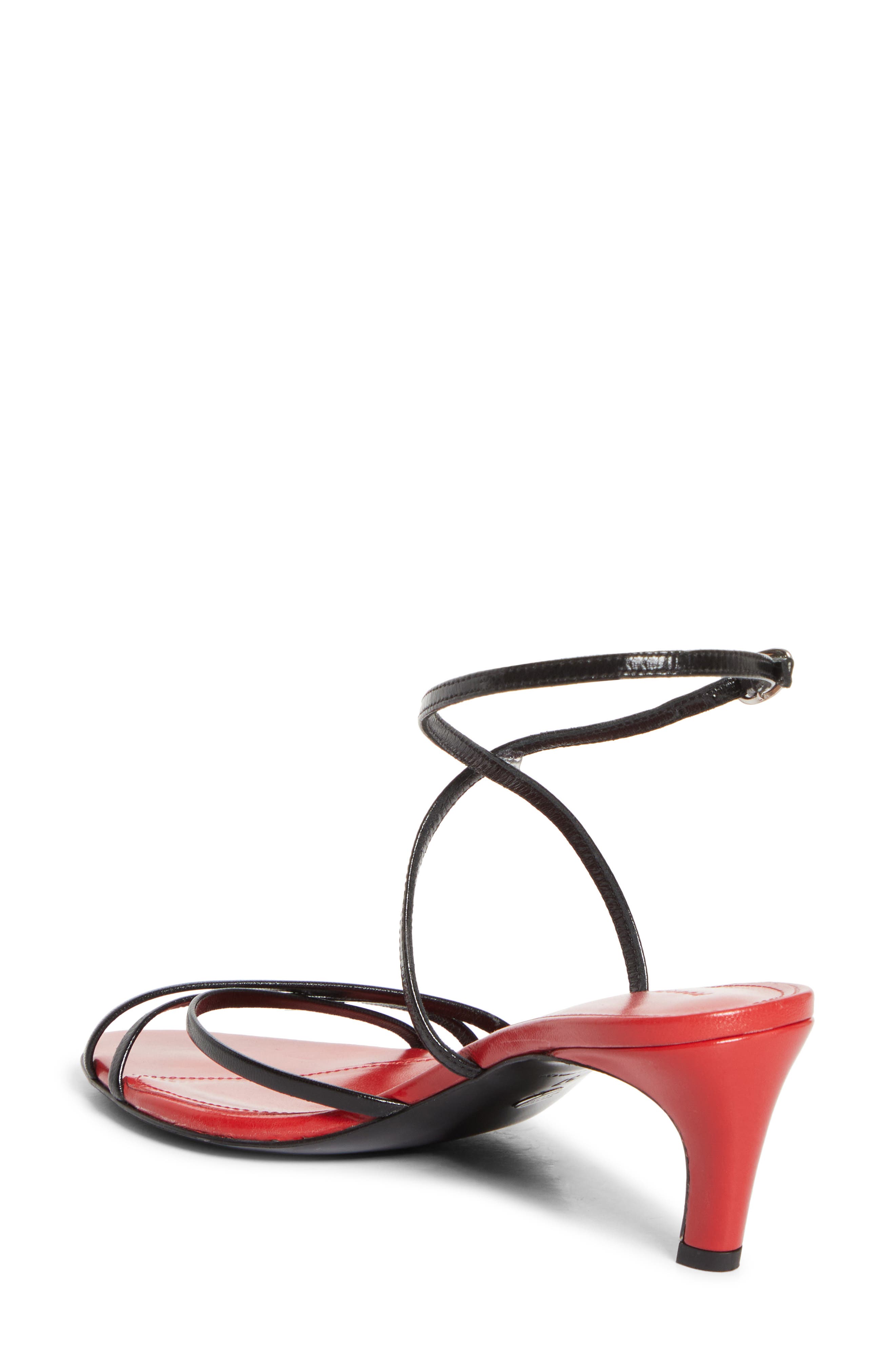 Proenza Schouler Uma Ankle Strap Sandal, Alternate, color, Red