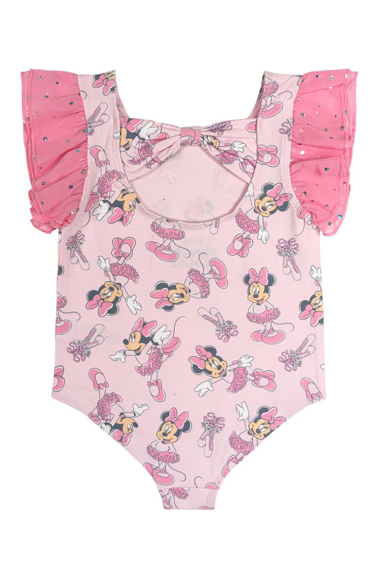 Disney Minnie Mouse Gymnastics 2-Piece Leotard and Skirt Set, Alternate, color, Minnie Mouse Pink