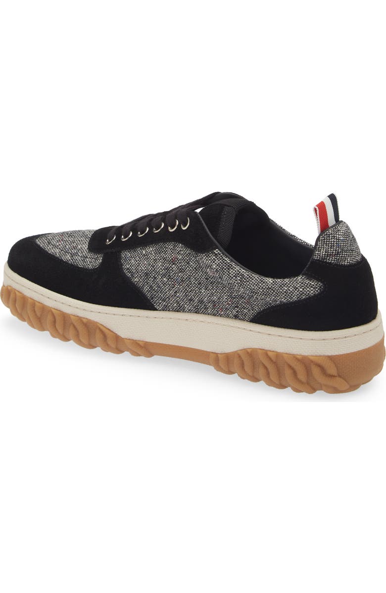 Thom Browne Letterman Sneaker, Alternate, color, Black/ White