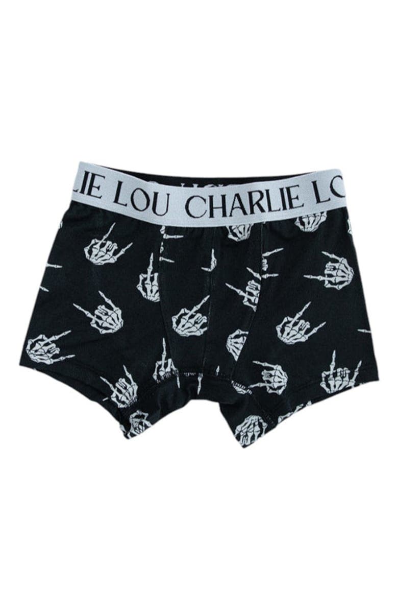 Charlie Lou Baby<sup>®</sup> Baby Boy's Rock N' Skull Stretchy Boxers, Main, color, 