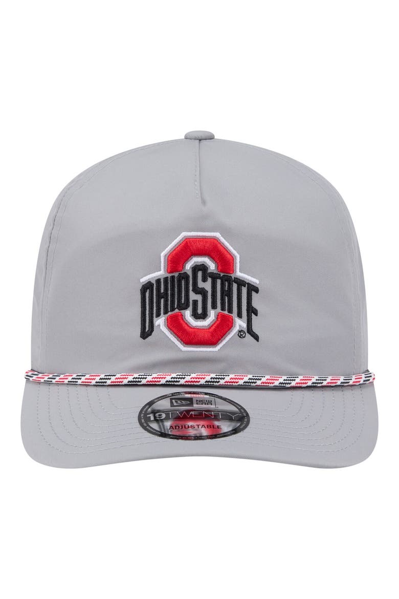 Men's New Era Gray Ohio State Buckeyes 19TWENTY Adjustable Hat, Alternate, color, Gray