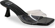 CHASE AND CHLOE Kitten Heel Mule Sandal