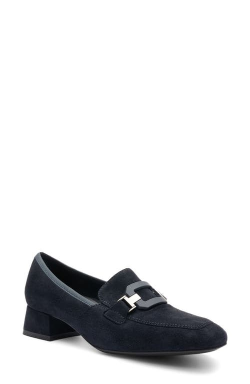 Ara Giza Loafer Pump In Blue