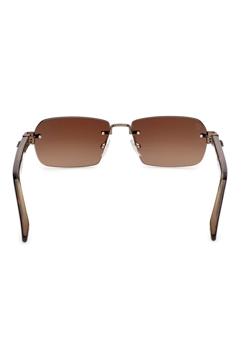 56mm Rectangular Sunglasses, Alternate, color, BRONZE/ BILAYER CLASSIC HAVANA
