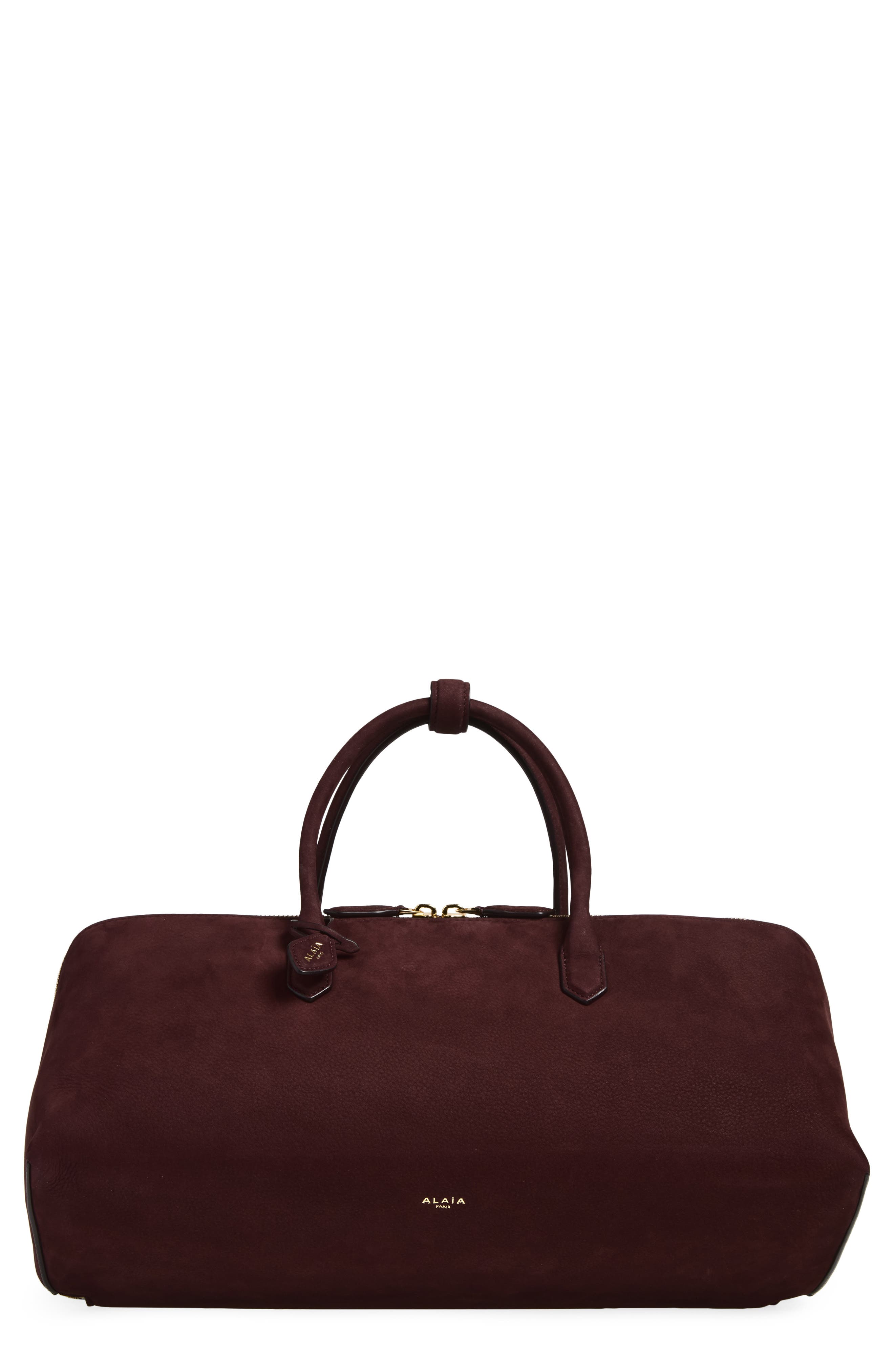 Medium Delta Leather Top Handle Bag, Main, color, BORDEAUX 332