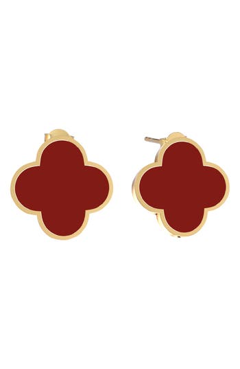Gabi Rielle 14k Over Silver Agate Stackable Earring