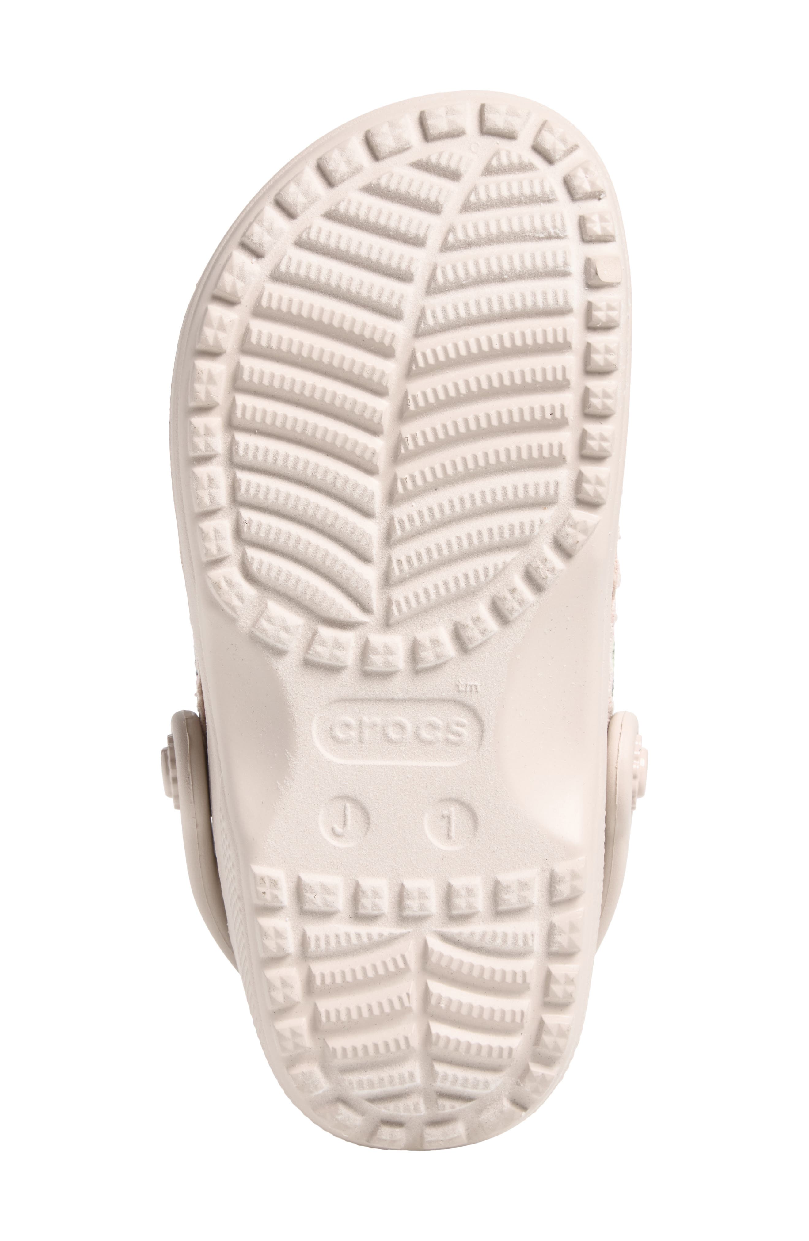Kids' Classic Crafted Floral Clog, Alternate, color, COCOA CREAM