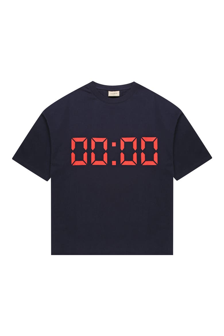 Us Against Time Cotton Graphic T-Shirt, Alternate, color, NAVY