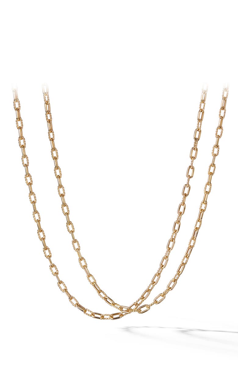 David Yurman Madison Thin Chain Necklace in 18K Gold, Main, color, 