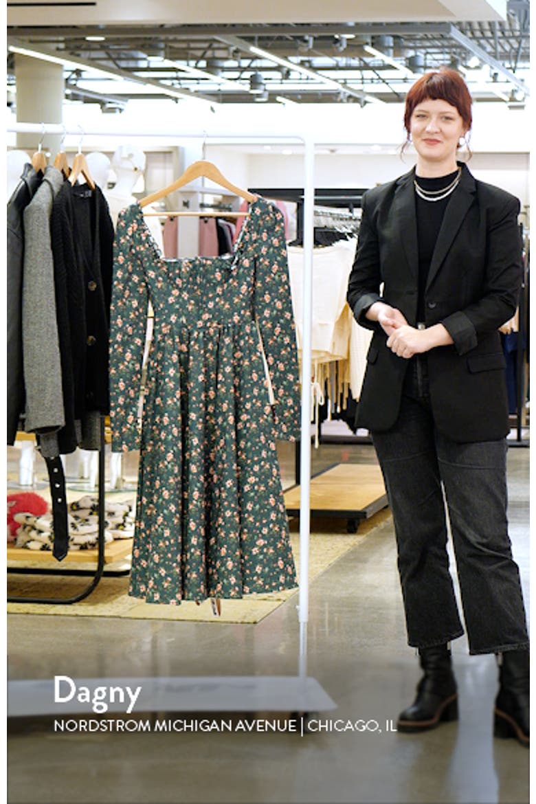 Delia Long Sleeve Midi Cocktail Dress video