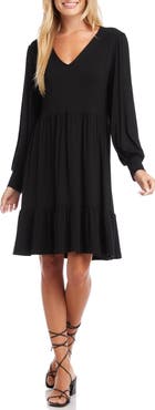 Karen Kane Tiered Long Sleeve Dress