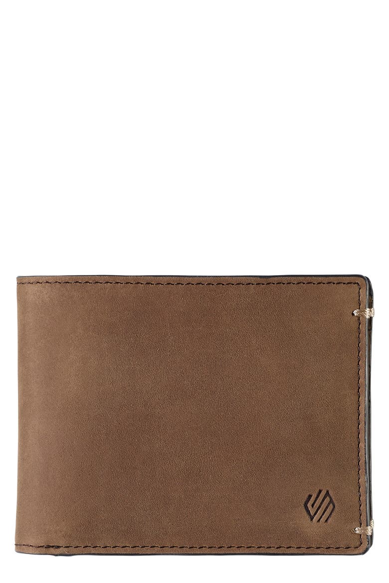 Jackson Leather Bifold Wallet, Main, color, TAN OILED
