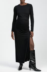 PIETRO BRUNELLI MATERNITY Daphne Ruched Long Sleeve Jersey Body-Con Maternity Dress