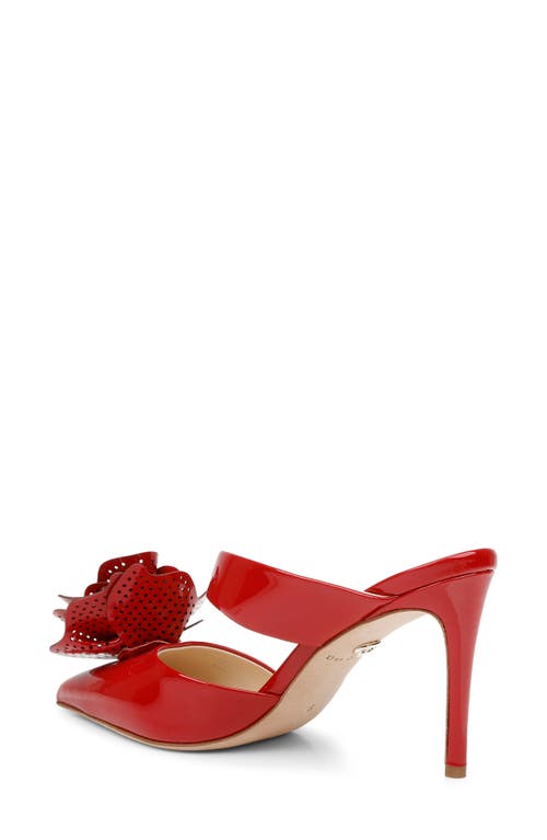 Dee Ocleppo Chicago Pointed Toe Mule In Red Patent