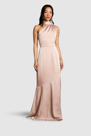 Coast Satin One Shoulder Maxi Dress