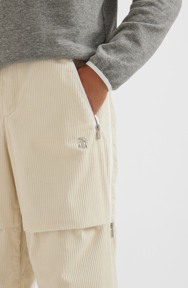 Brunello Cucinelli Mountain salopette, Alternate, color, Milk