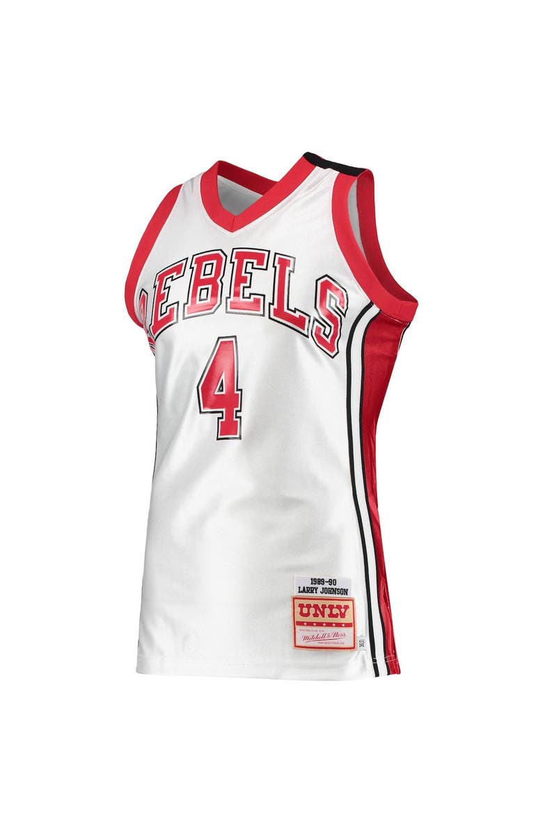 Mitchell & Ness Men's Mitchell & Ness Larry Johnson White UNLV Rebels 1989/90 Authentic Throwback Jersey, Alternate, color, 