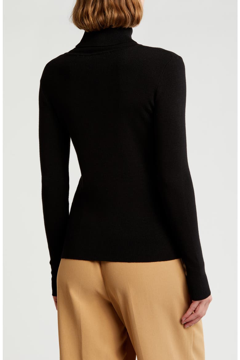 Turtleneck Sweater, Alternate, color, BLACK