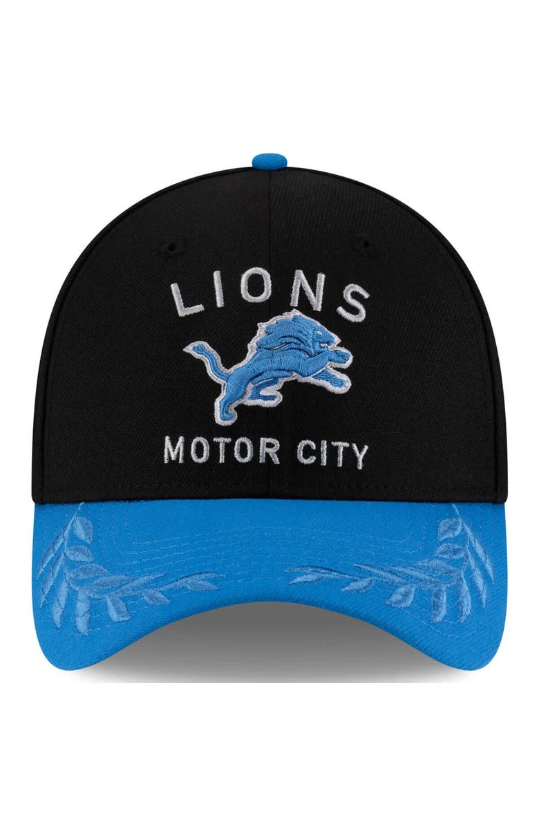 New Era Men's New Era  Black/Blue Detroit Lions 2025 NFL Draft 39THIRTY Flex Hat, Alternate, color, Black