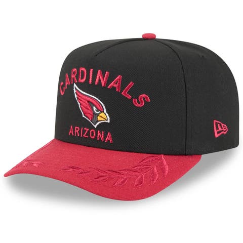 Men's New Era  Black/Cardinal Arizona Cardinals 2025 NFL Draft A-Frame 9FIFTY Snapback Hat