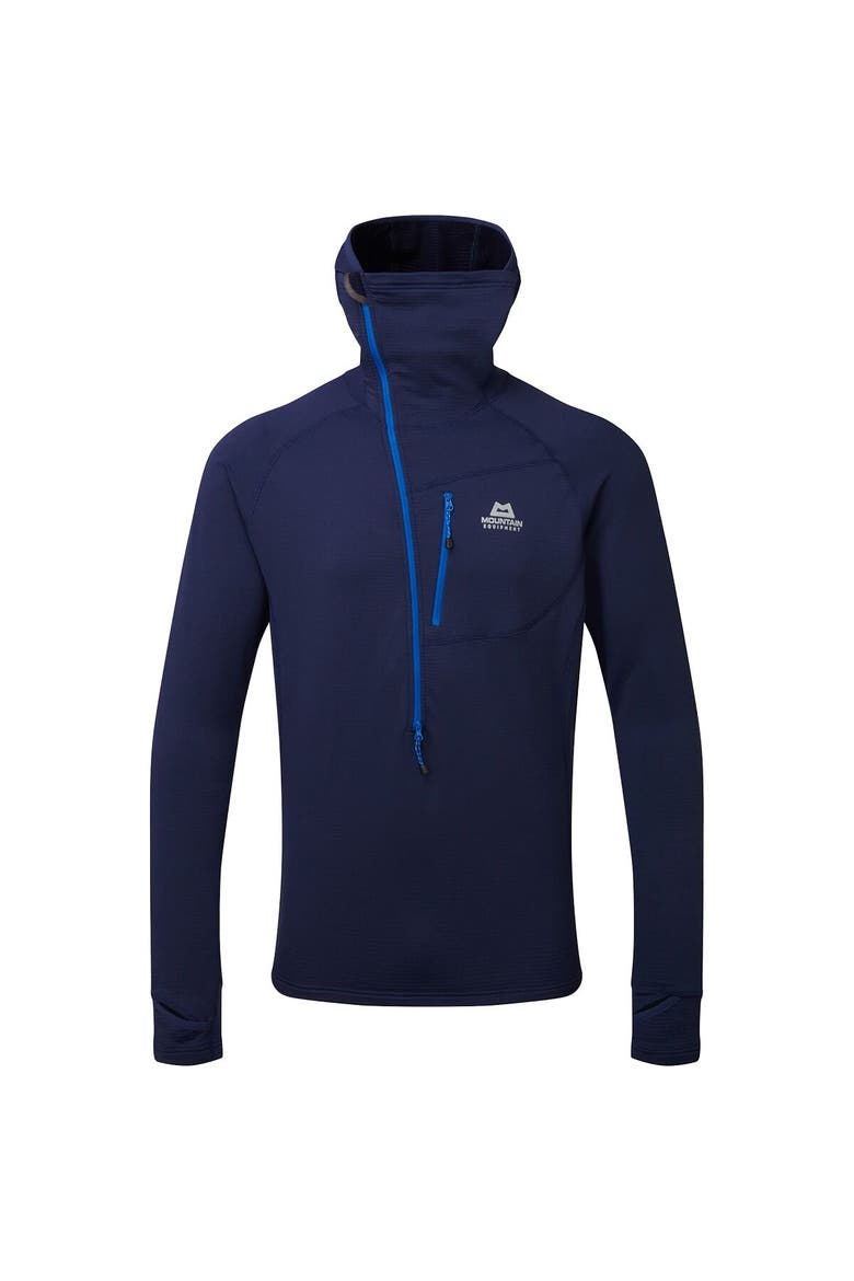 Eclipse Hooded Zip-T-Shirt - Men's, Main, color, Medieval Blue